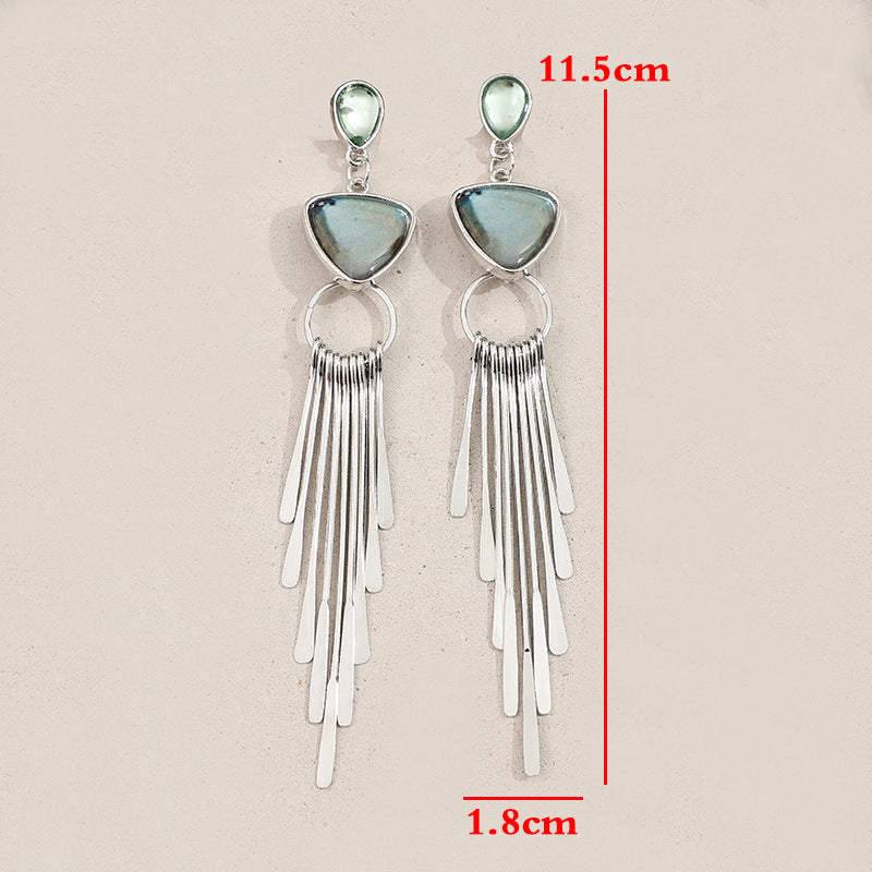 Boho Vintage Geometric Cross Earrings - product image 7