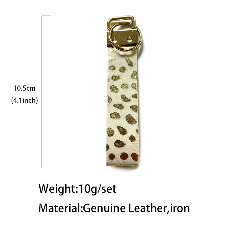 Vintage Horse Cross Leather Keychain - product image 4
