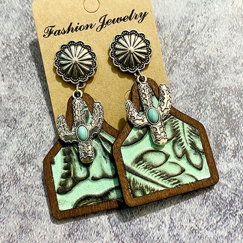 Western Boho Vintage Horse Cross Earrings - product image 11