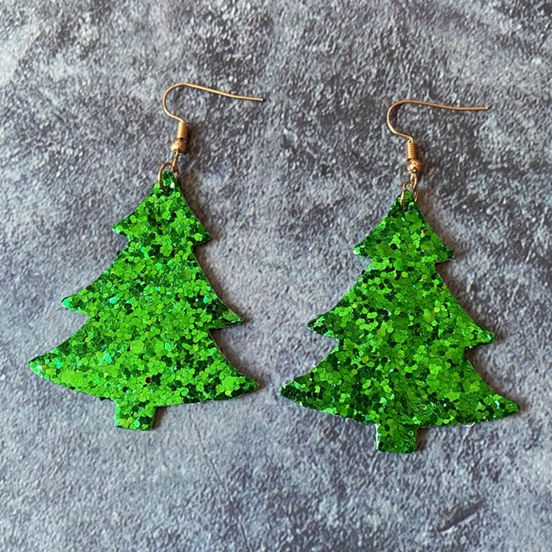 Cross Leather Earrings