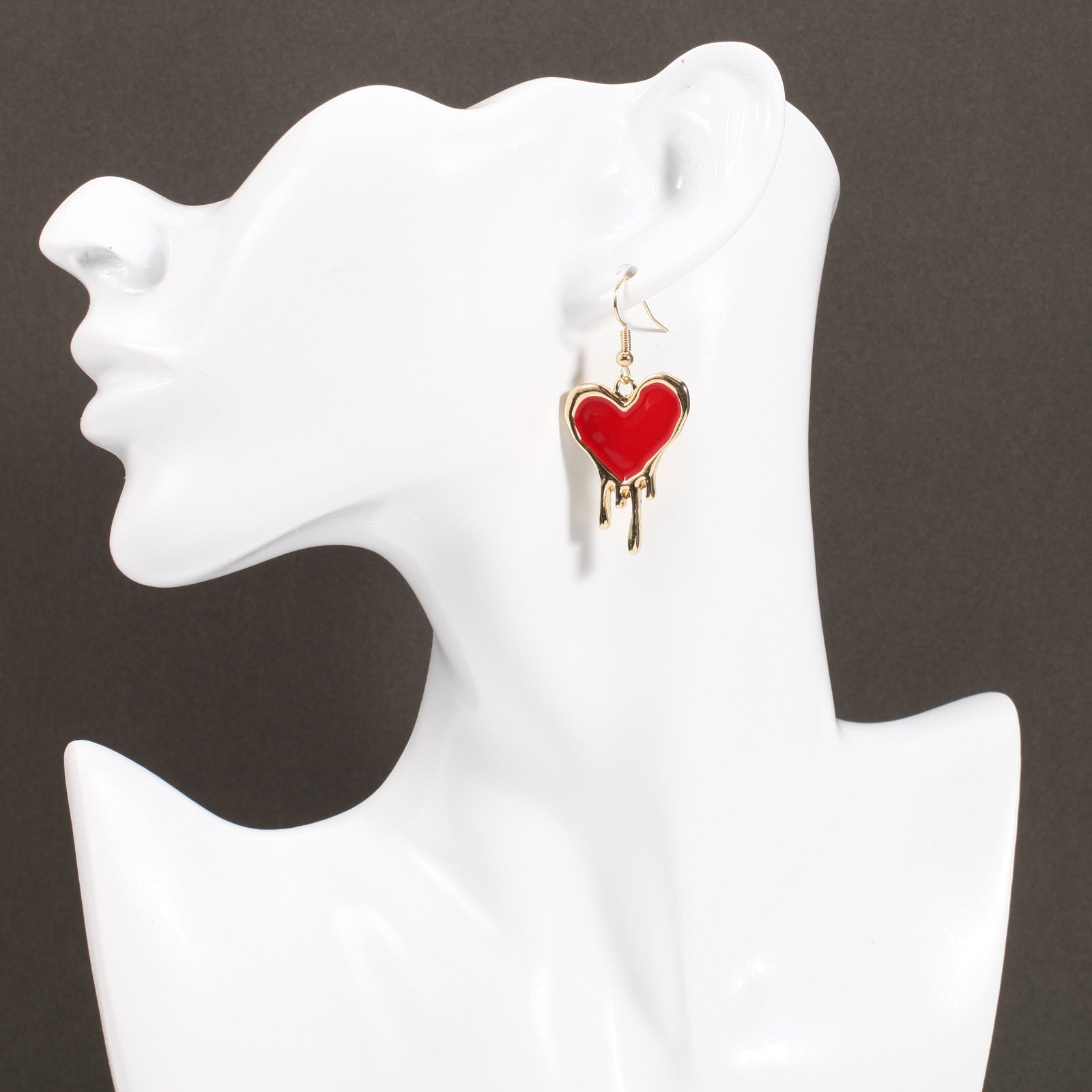 Heart Cross Crystal Earrings - product image 27