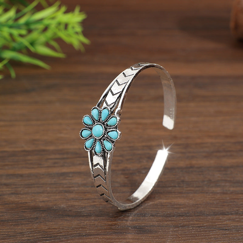 Turquoise Boho Floral Bracelet - product image 11