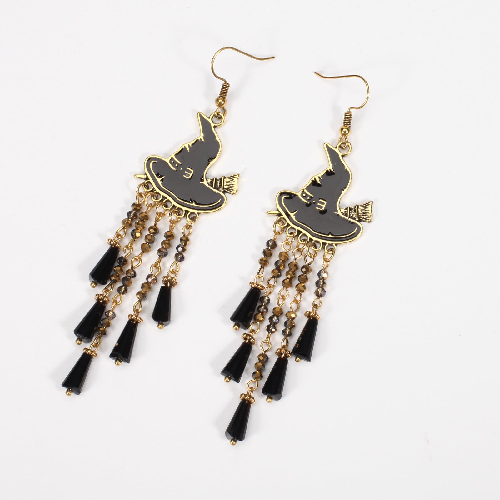 Halloween Earrings Pumpkin Hat Ghost Skull Bat Spider Web Pattern Earrings - product image 37