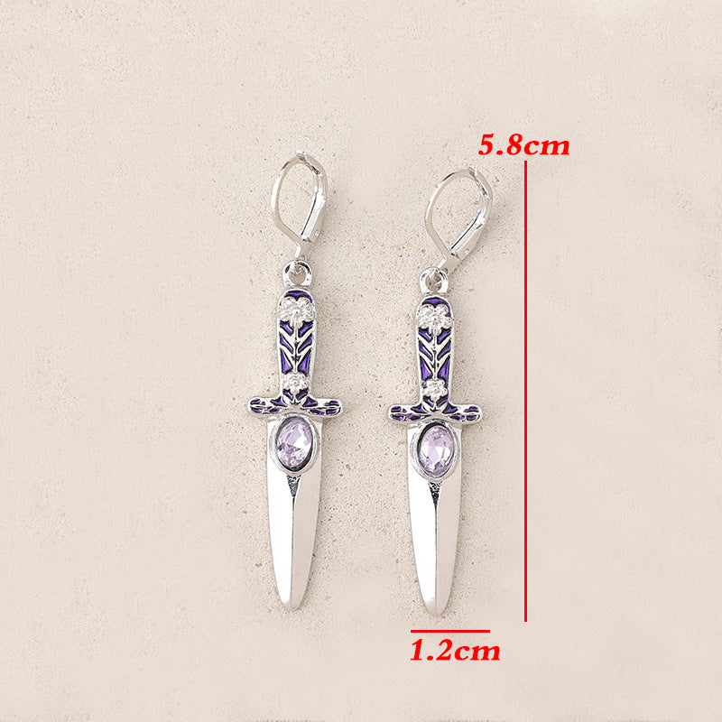 Floral Cross Earrings - product image 8