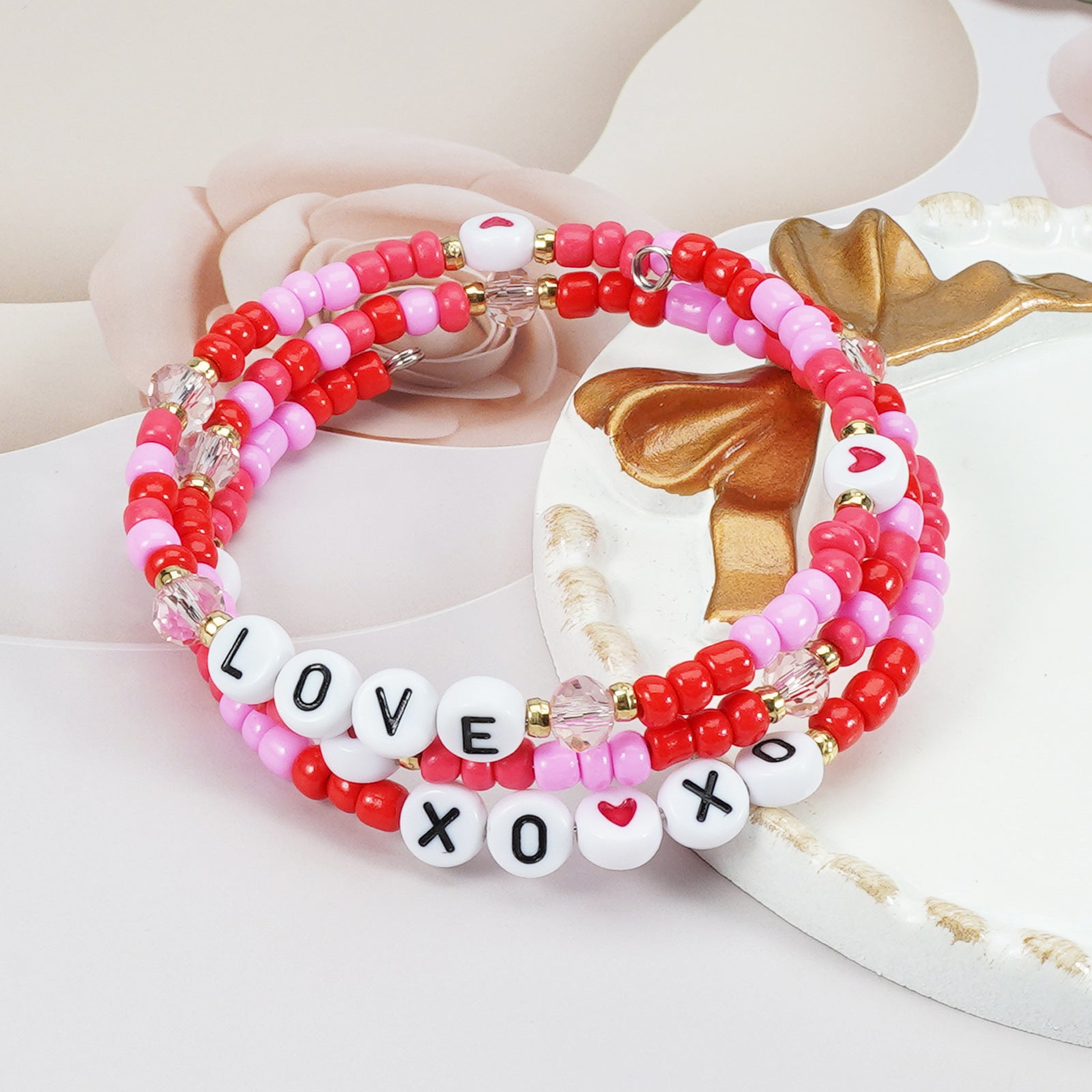 Heart Beaded Bracelet