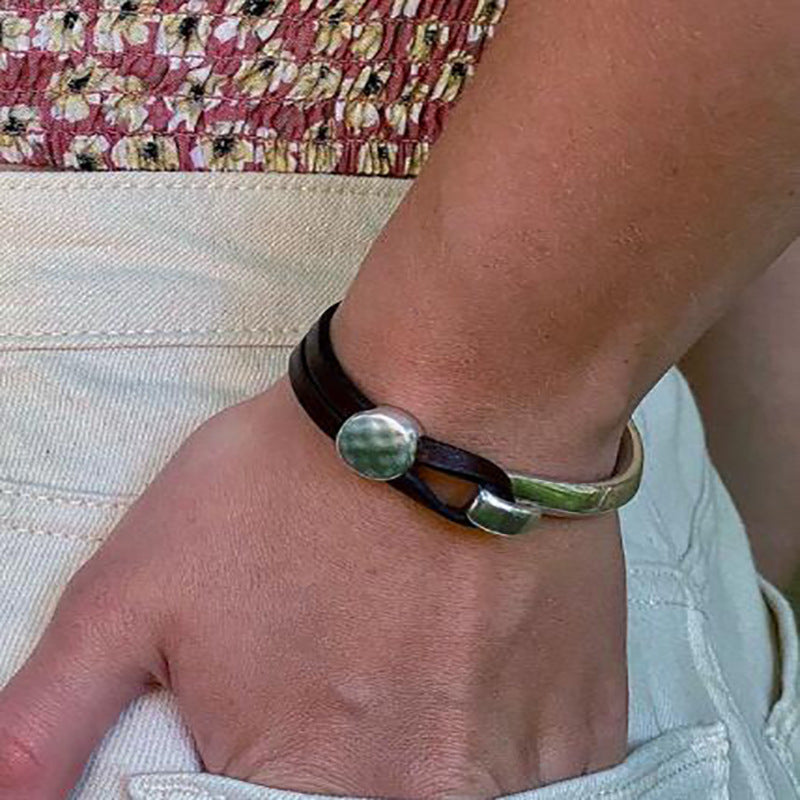 Vintage Leather Bracelet - product image 6