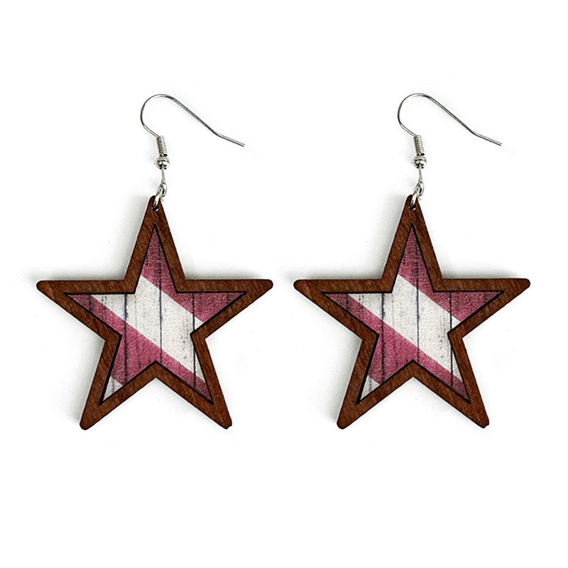 Western Cross Leather Earrings - product image 8