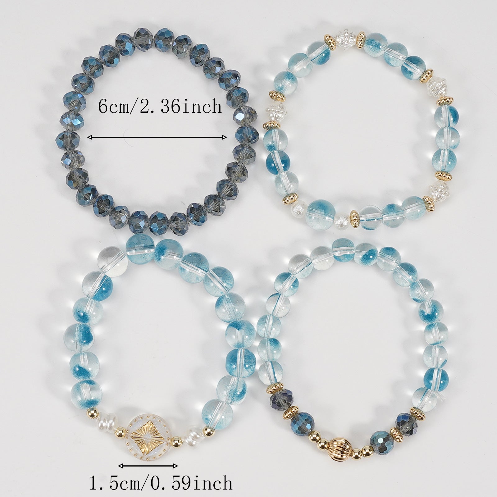 Boho Beaded Crystal Bracelet - product image 4