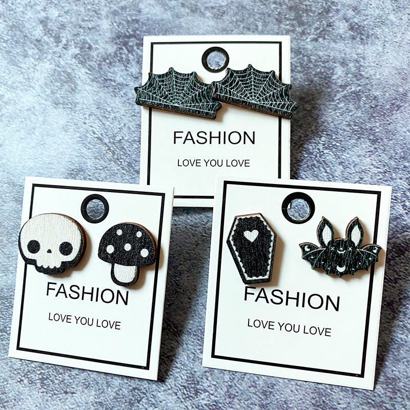 Cross Wood Earrings - product image 1