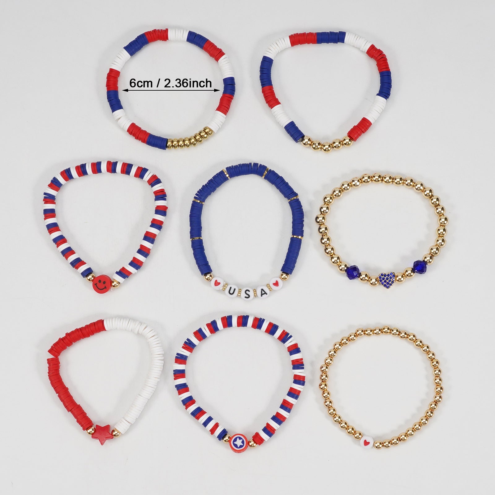 Cross Flag Beaded Bracelet - product image 3