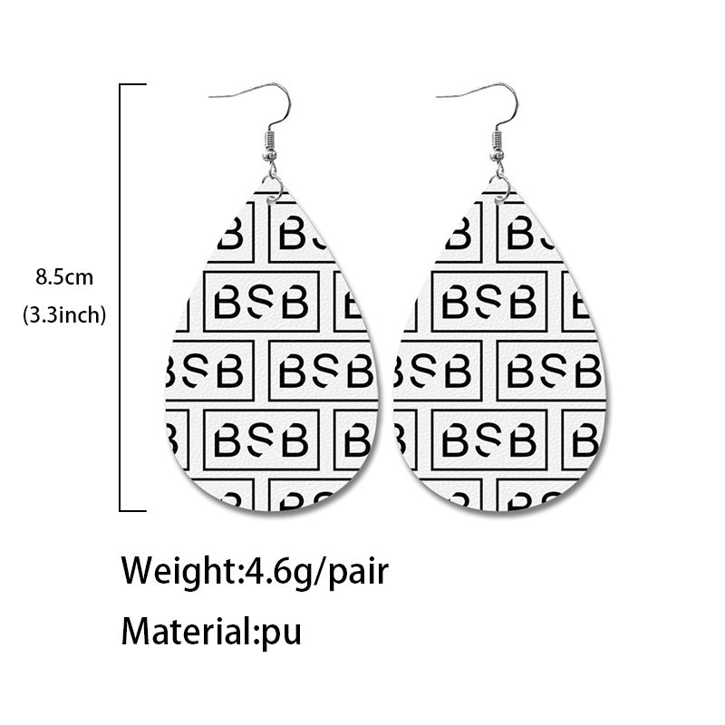 Vintage Cross Leather Earrings - product image 4