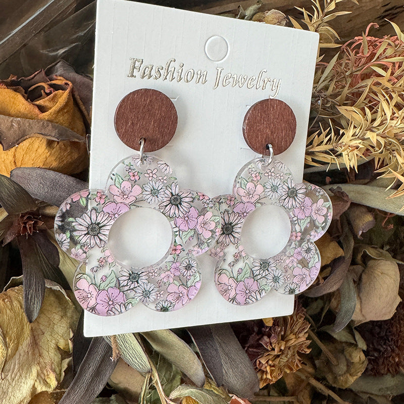 Floral Cross Earrings - product image 11