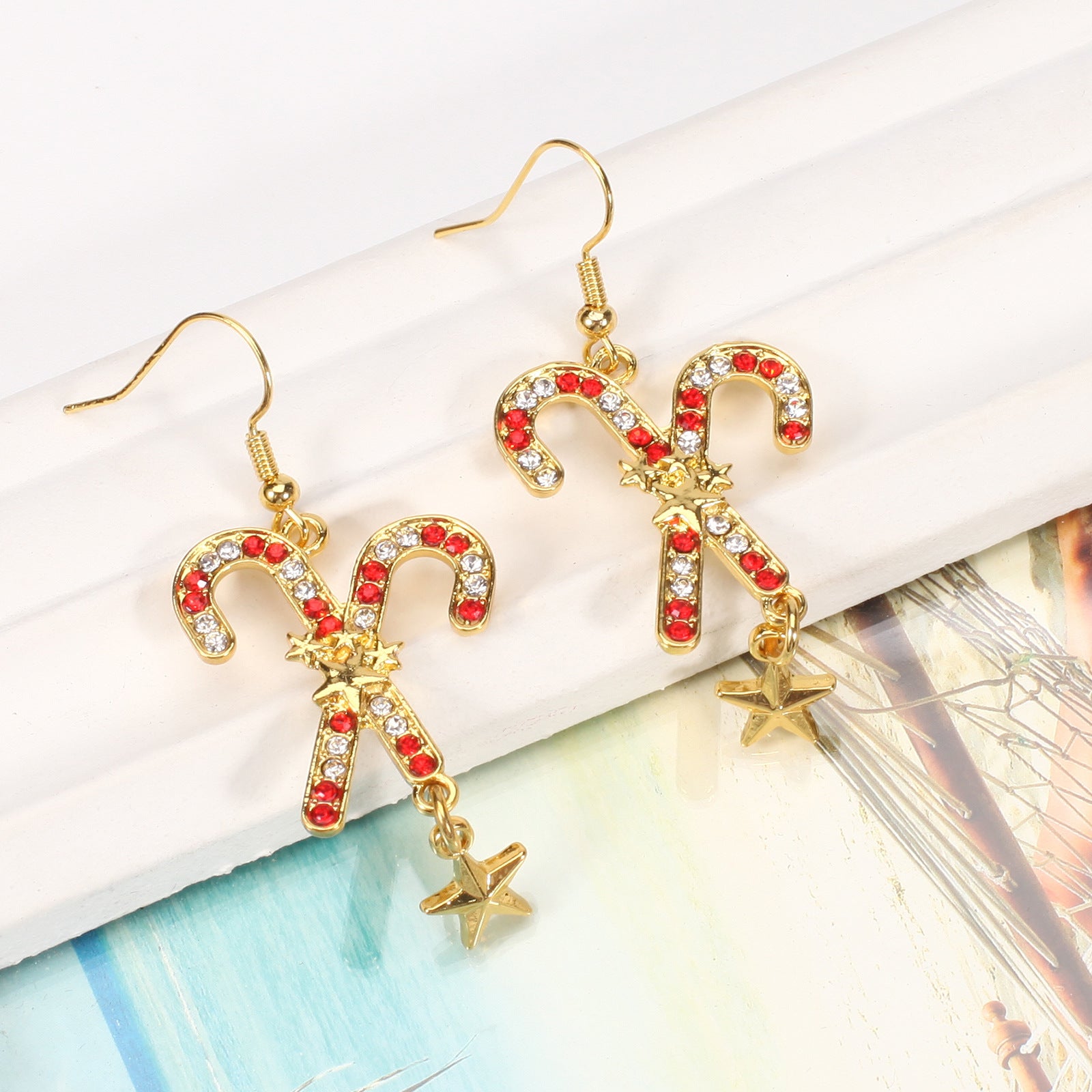 Christmas Earrings - Snowflake - Candy Cane - Reindeer Antler Party Earrings - product image 23
