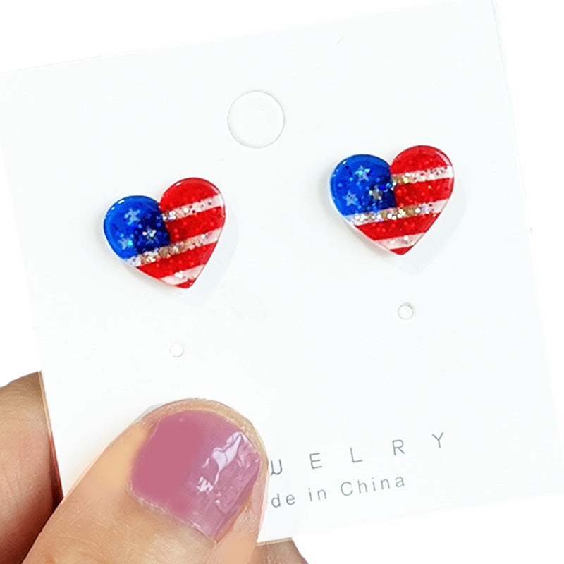 Supply Earrings for Independence Day - Small - Exquisite - Shiny - product image 8