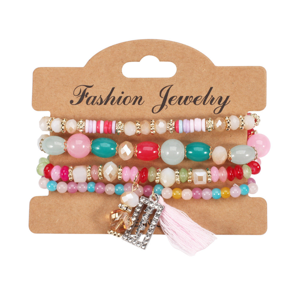 Boho Vintage Beaded Crystal Necklace - product image 5