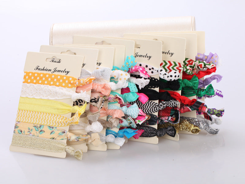 Korean Hair Ties Colorful Elastic Hairband Dual-purpose Wristband of Popular - product image 3