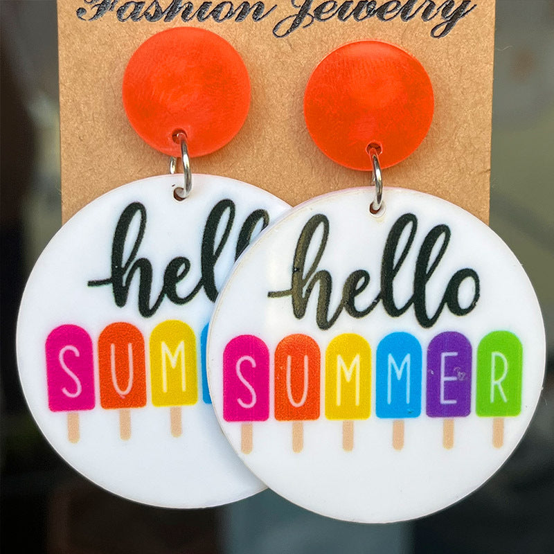 Cross Acrylic Earrings - product image 2