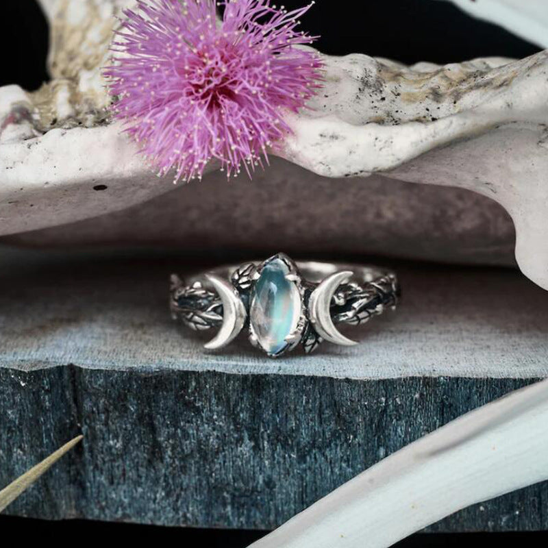Boho Vintage Moon Ring for Women - product image 11