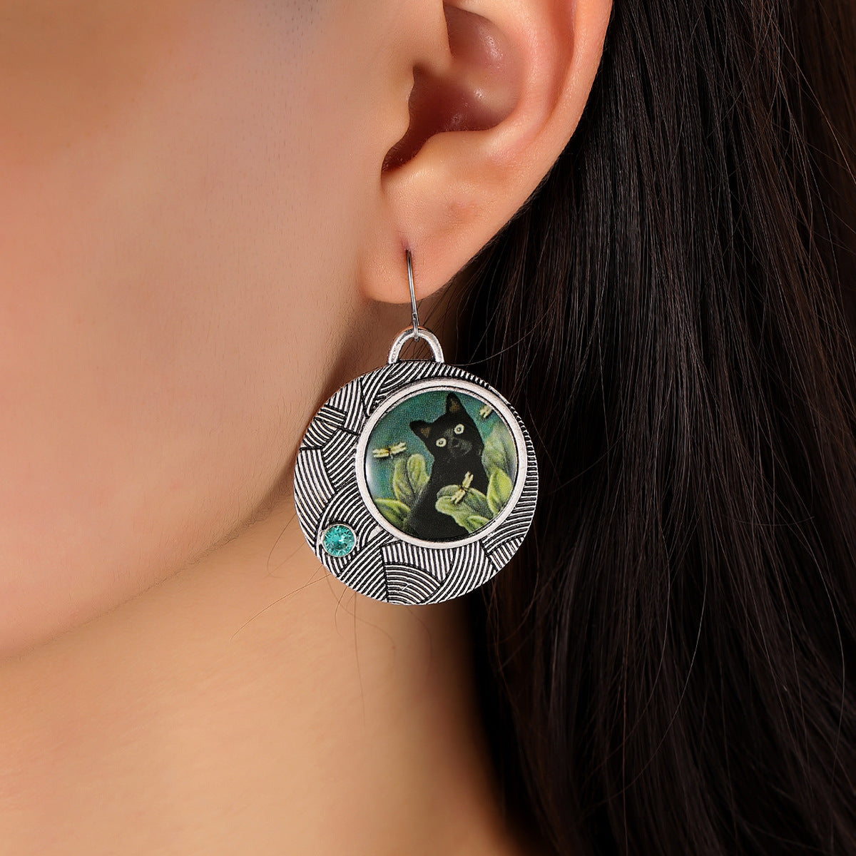 Vintage Geometric Cross Earrings for Women - product image 5