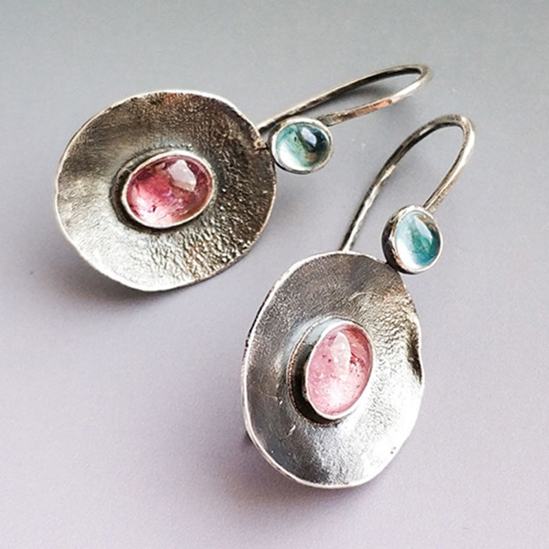 Boho Vintage Moon Cross Earrings - product image 1