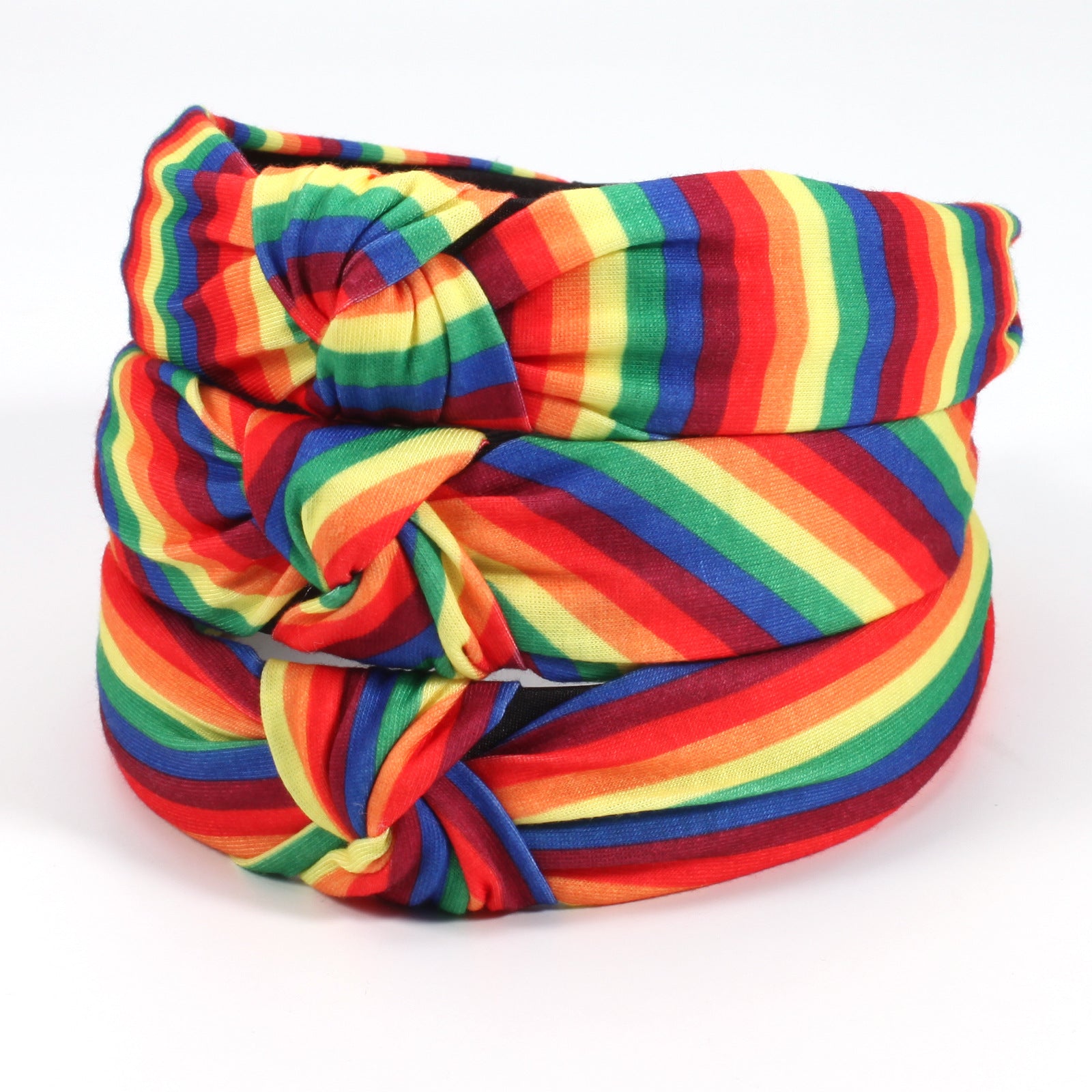 Rainbow Pattern Fabric Headband Knotted Printed Women's Headband Hair - product image 3