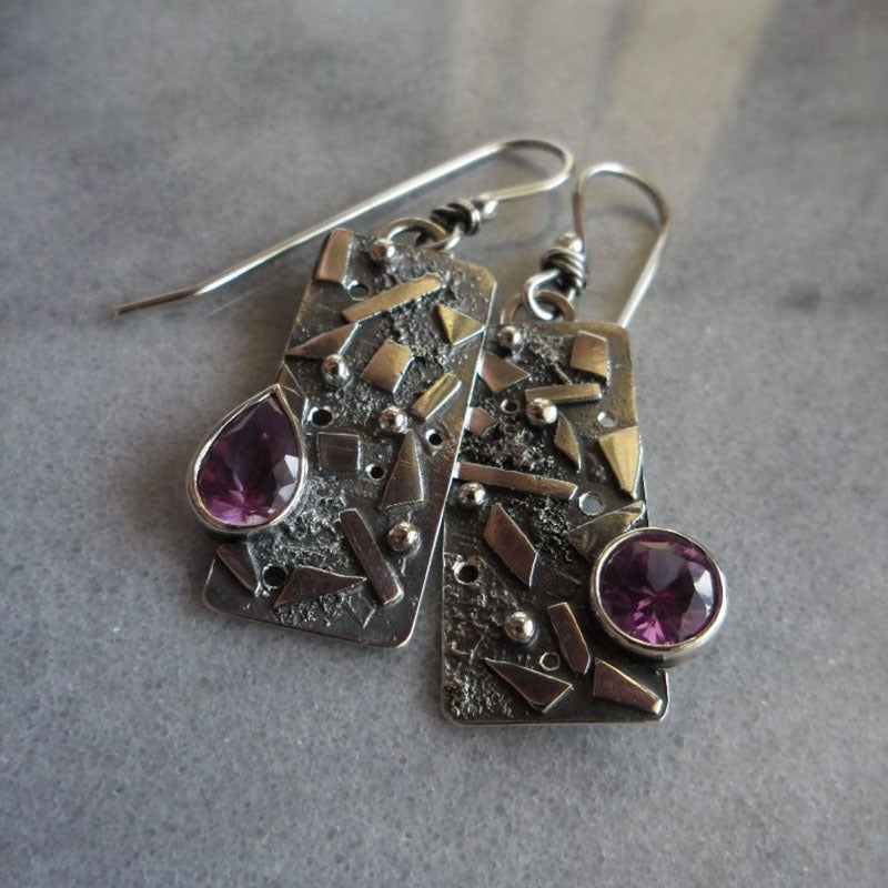 Vintage Geometric Cross Earrings - product image 2