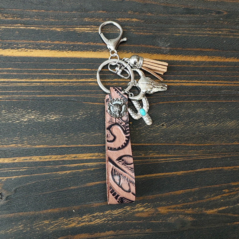 Western Turquoise Vintage Leather Necklace - product image 11