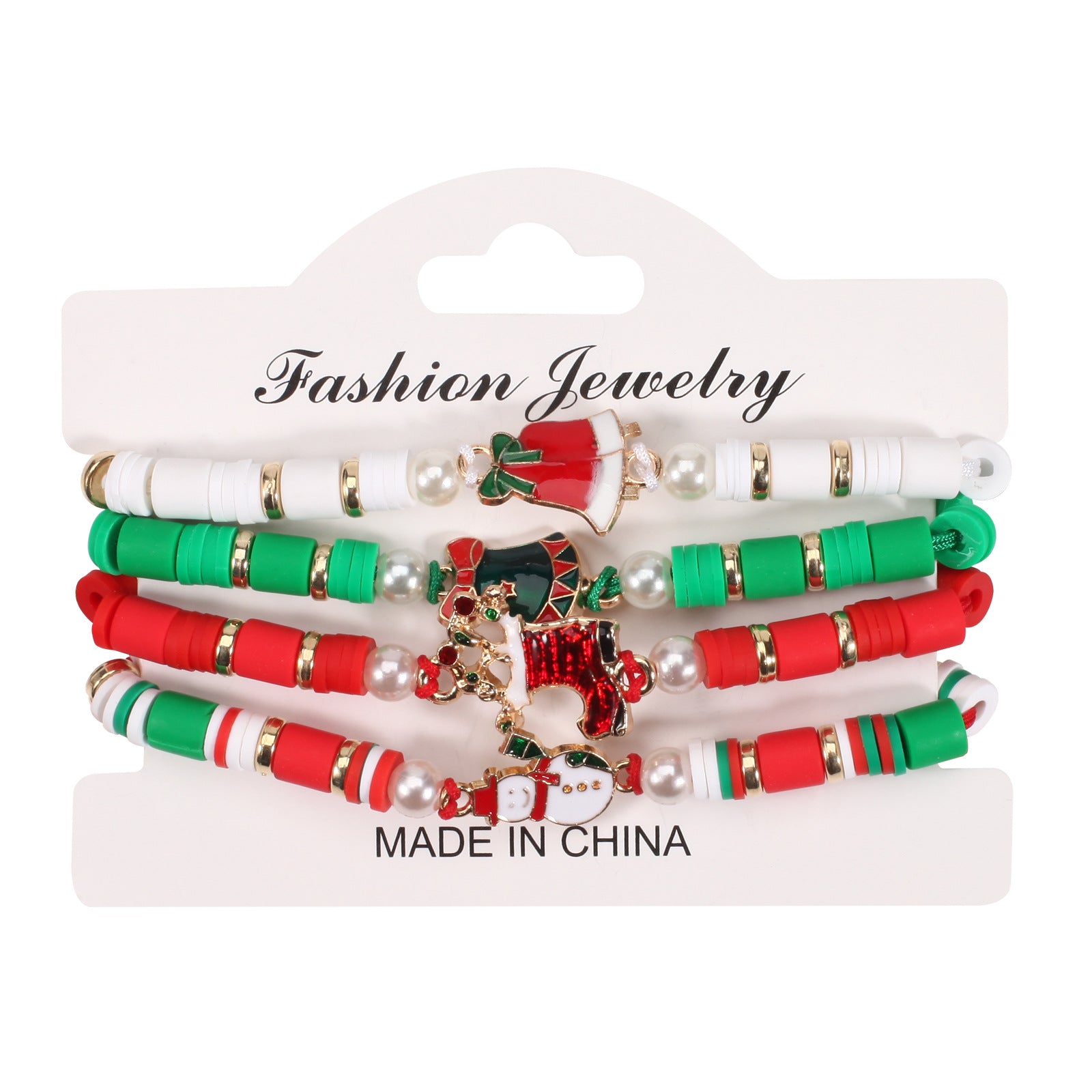 Christmas Bracelet Braided Adjustable Bracelet Snowman - Christmas Tree - - product image 8