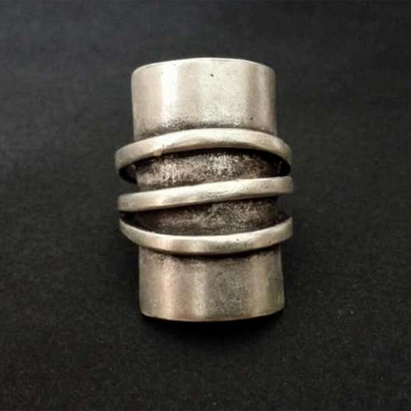 Vintage Statement Geometric Cross Ring - product image 8