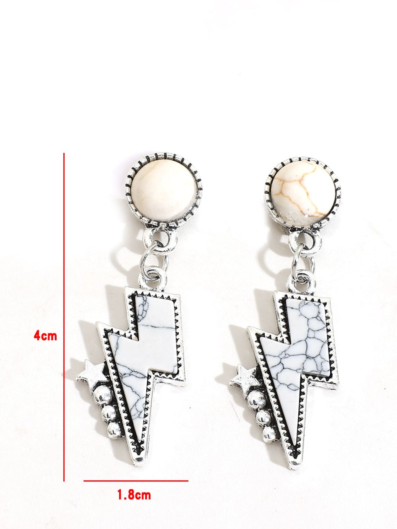Turquoise Statement Cross Earrings