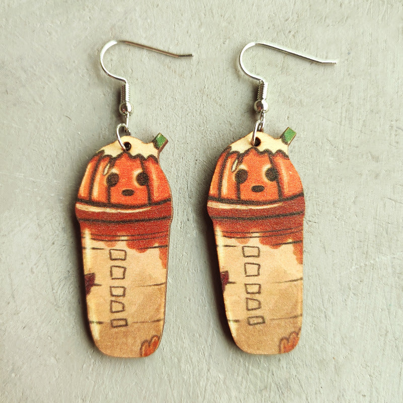 Floral Wood Earrings - product image 8