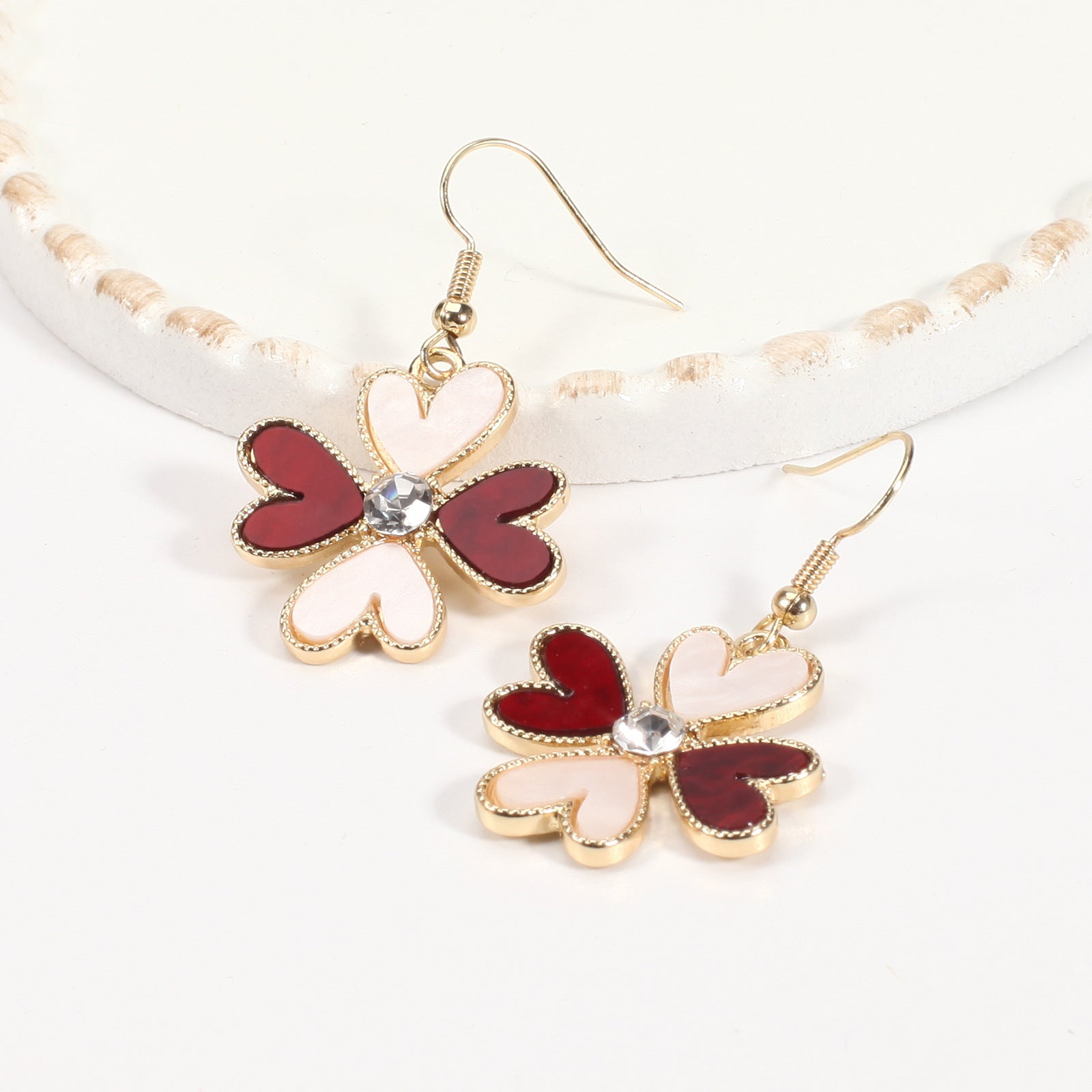 Heart Cross Crystal Earrings - product image 49