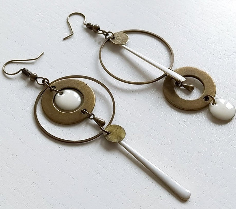 Vintage Statement Geometric Cross Earrings for Women - product image 17