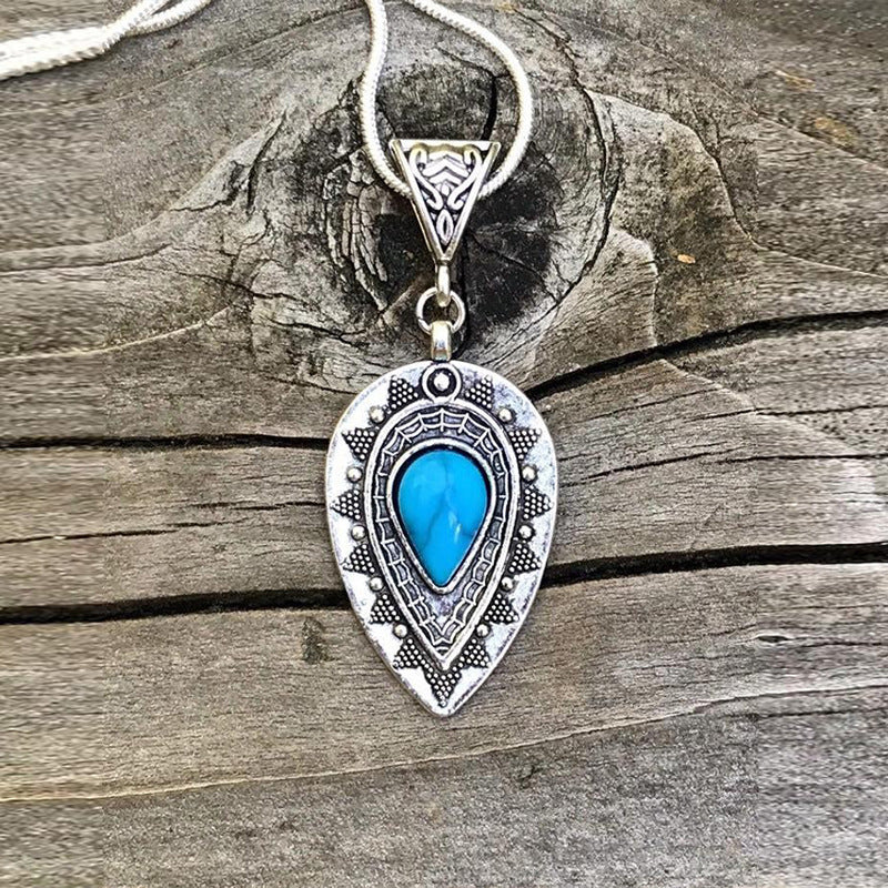 Turquoise Boho Vintage Necklace - product image 3