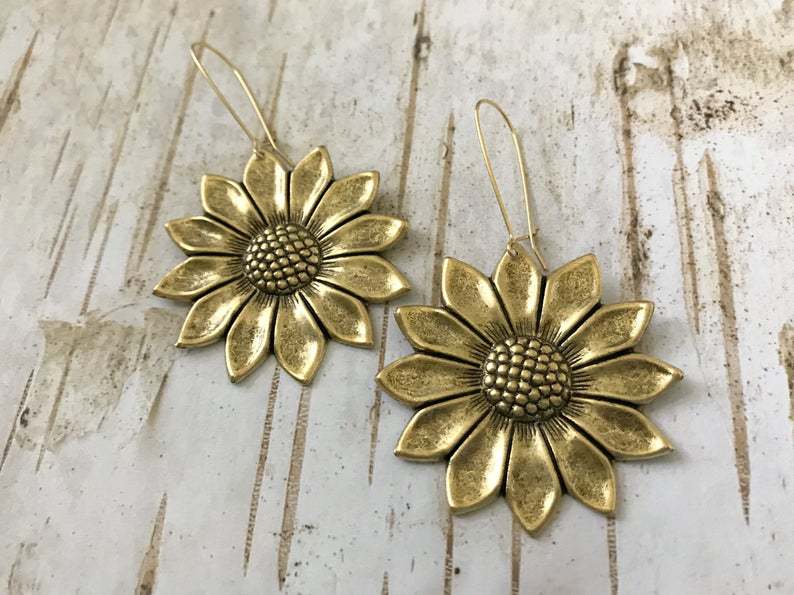 Vintage Floral Cross Earrings - product image 16