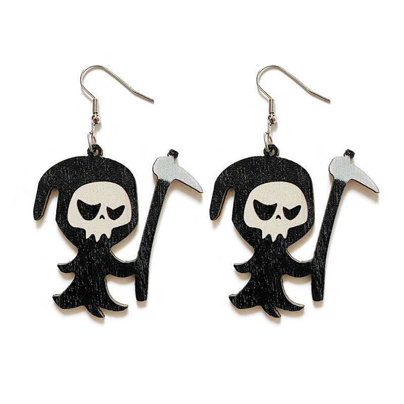 Cross Wood Earrings - product image 5