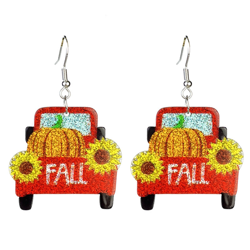 Floral Cross Earrings - product image 3