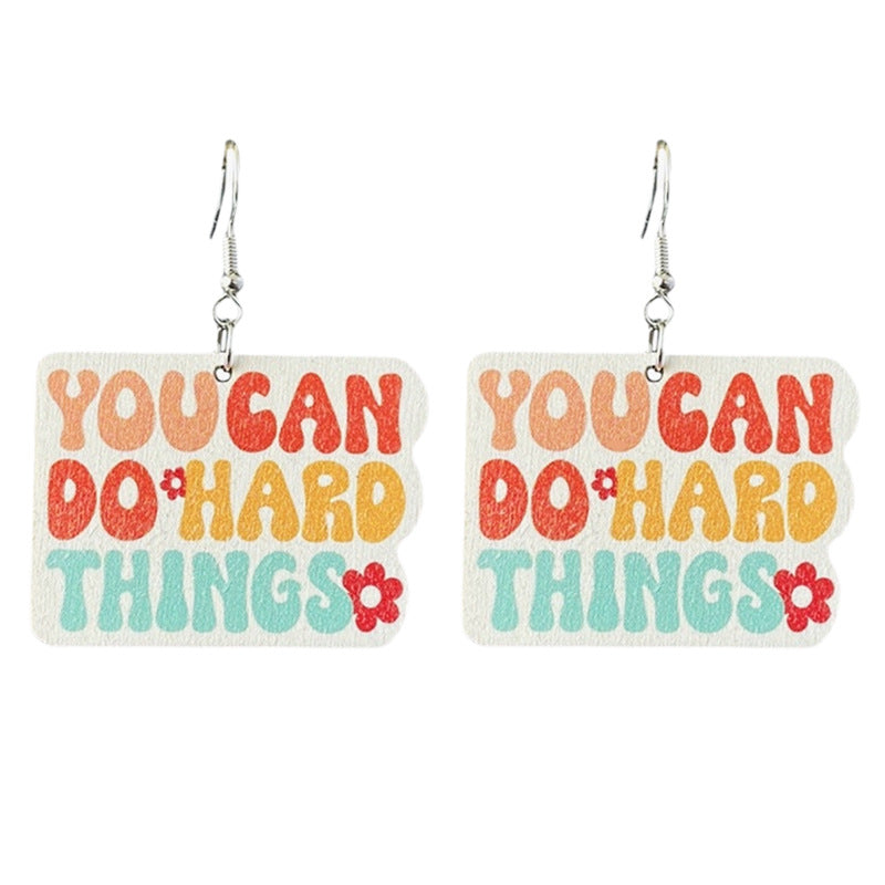 Cross Wood Earrings - product image 11