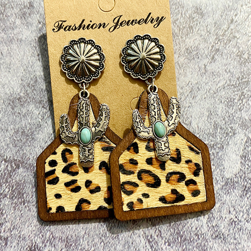 Western Boho Vintage Horse Cross Earrings - product image 13