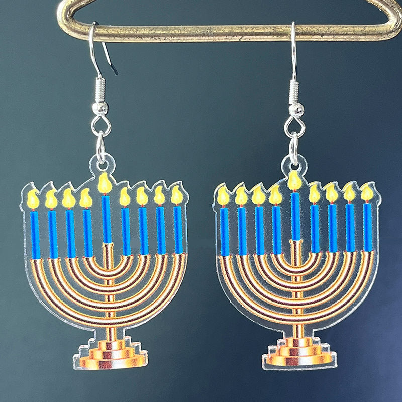 Cross Acrylic Earrings - product image 2