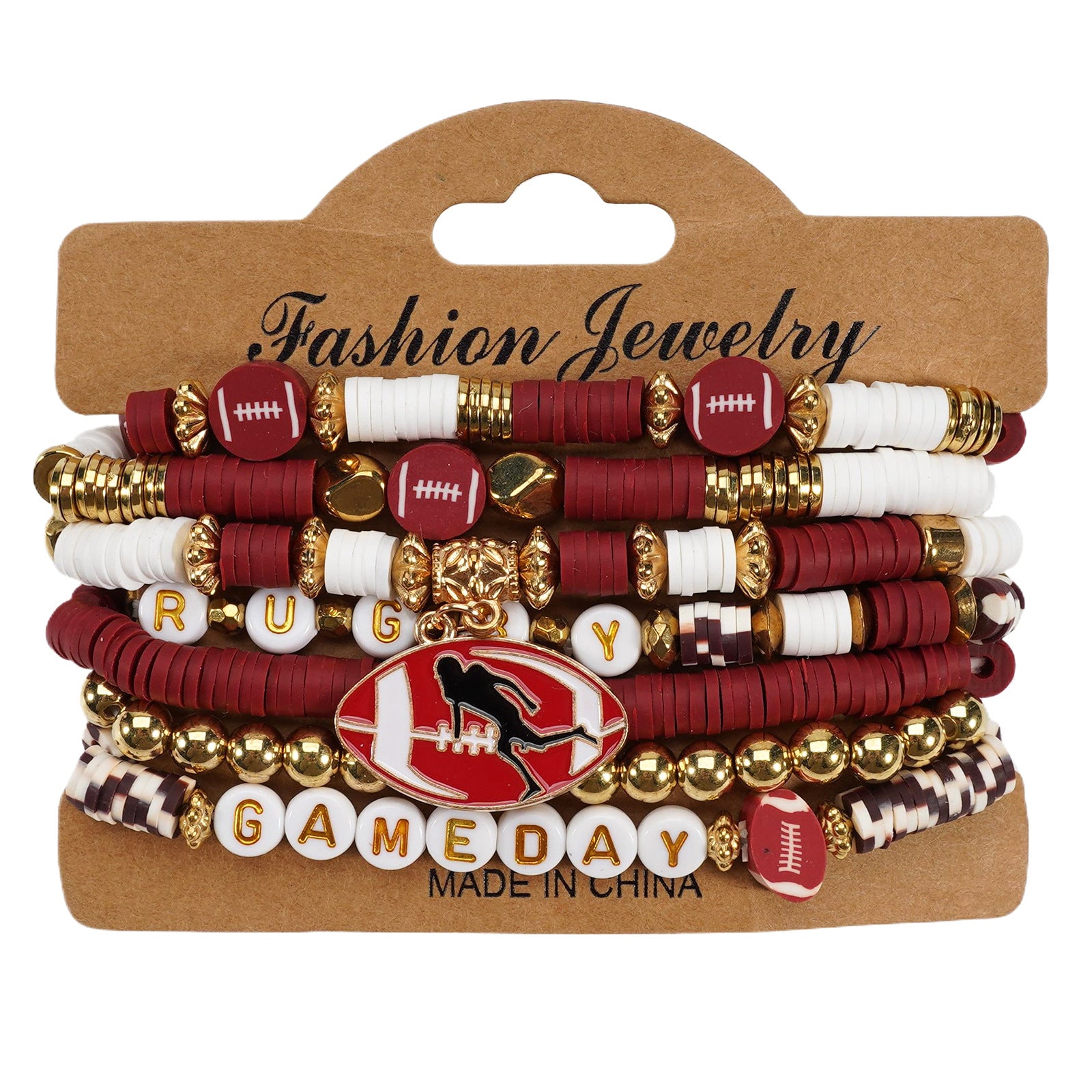 Football Bracelet Game Day Bracelet Game Day Football Mom Fan Wristband for - product image 5