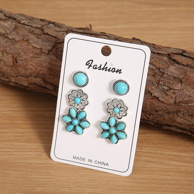 Western Turquoise Vintage Cross Jewelry Set - product image 1
