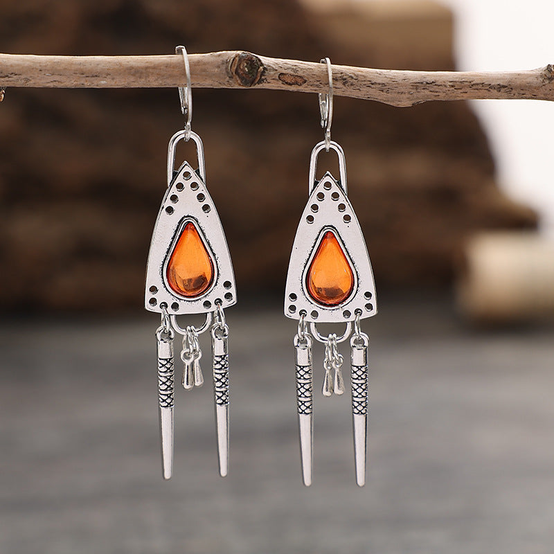 Vintage Geometric Cross Earrings - product image 2
