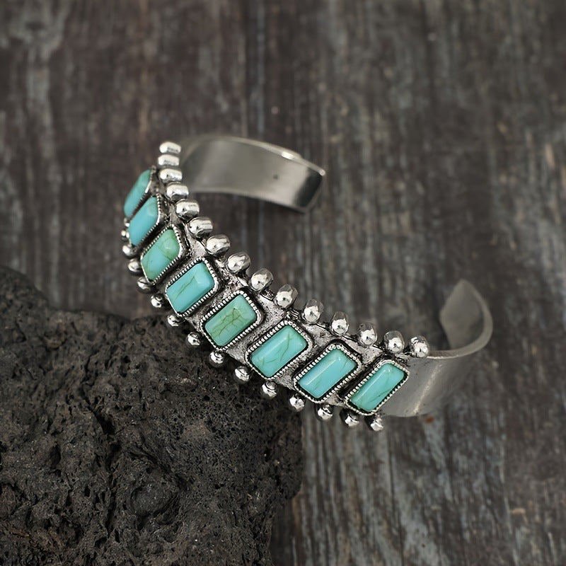 Turquoise Boho Vintage Cross Bracelet for Women - product image 2
