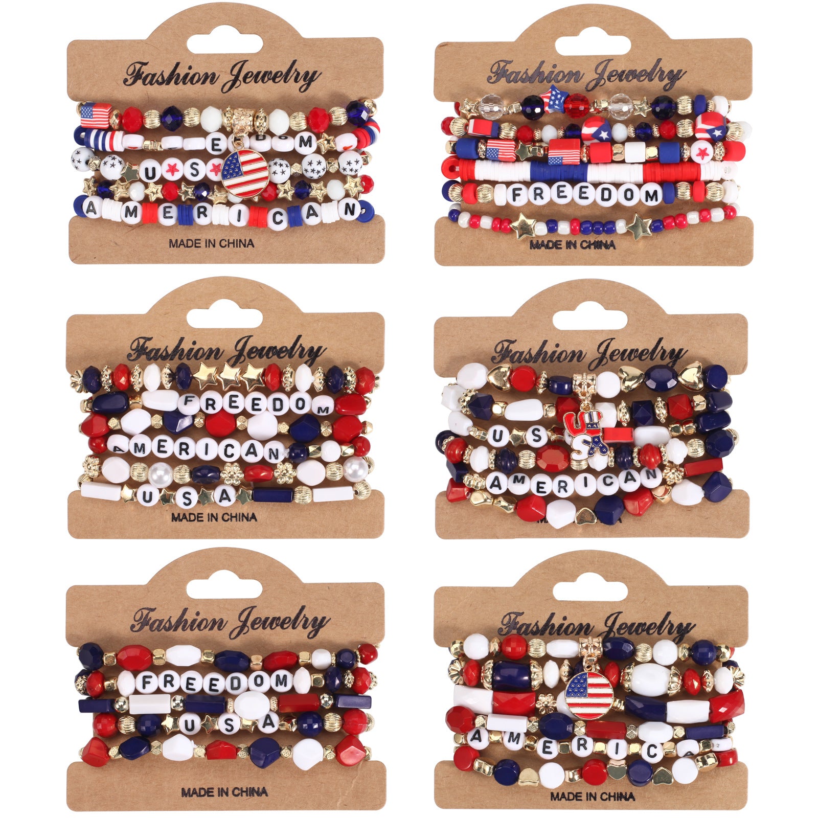 Flag Beaded Crystal Bracelet - product image 40