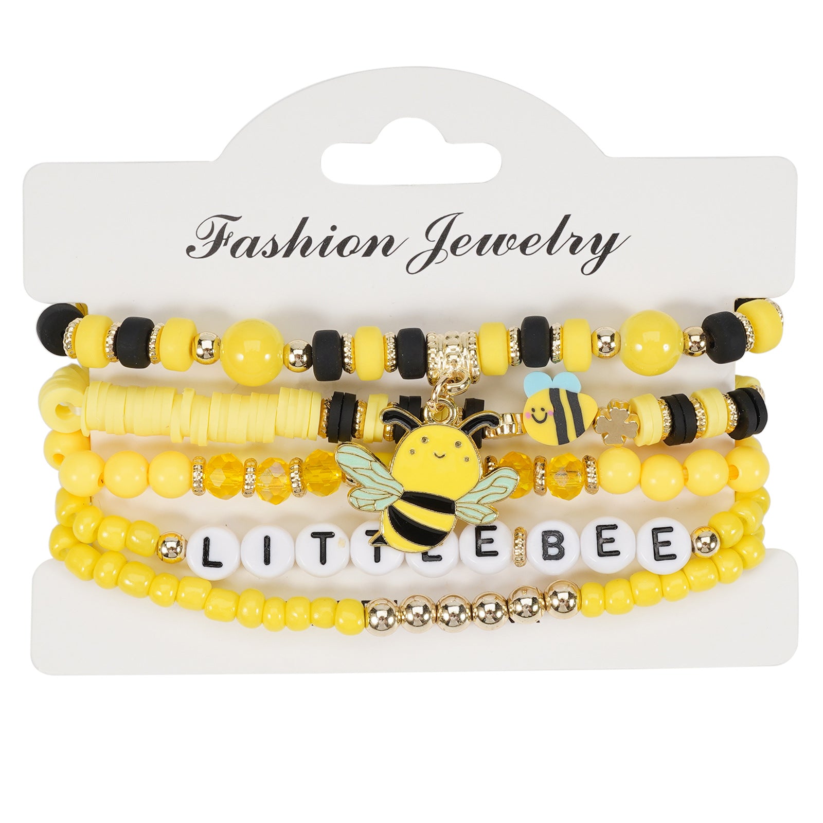 Floral Cross Bee Beaded Necklace - product image 5