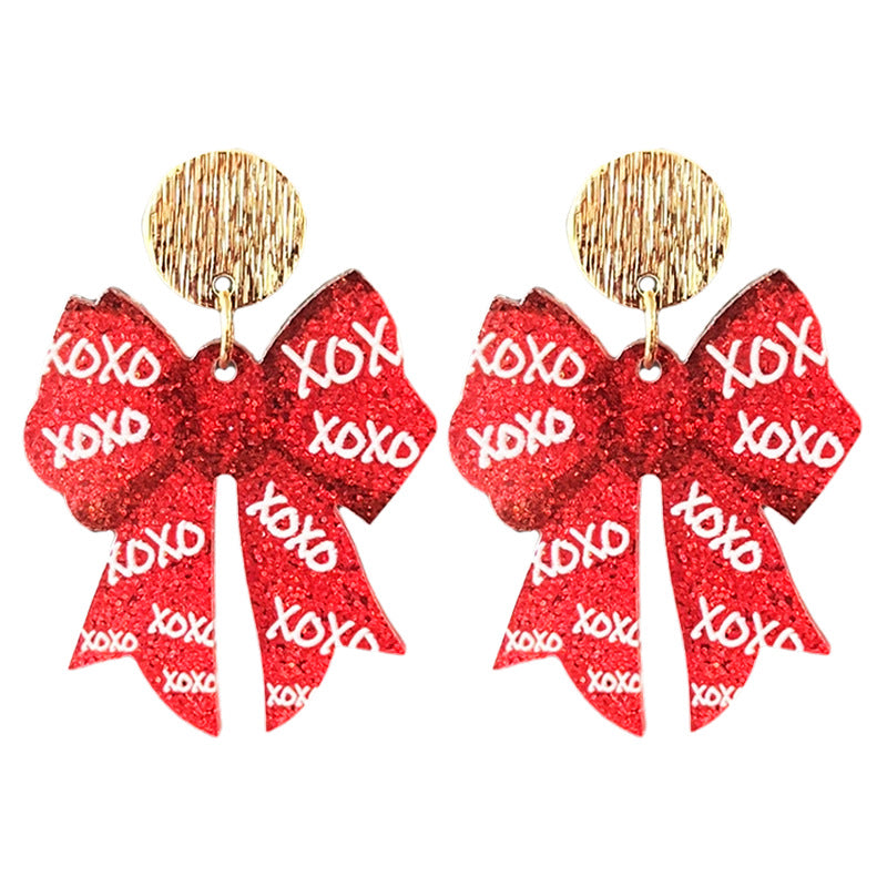 Supply Women's Accessories: Valentine's Day Sparkling Bow with Trendy Text - - product image 6