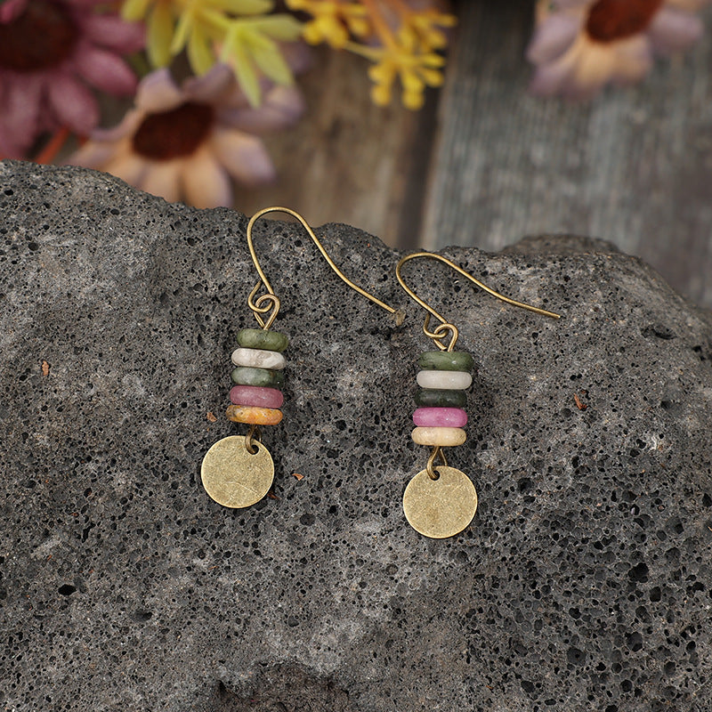 Vintage Geometric Cross Beaded Earrings for Women - product image 9