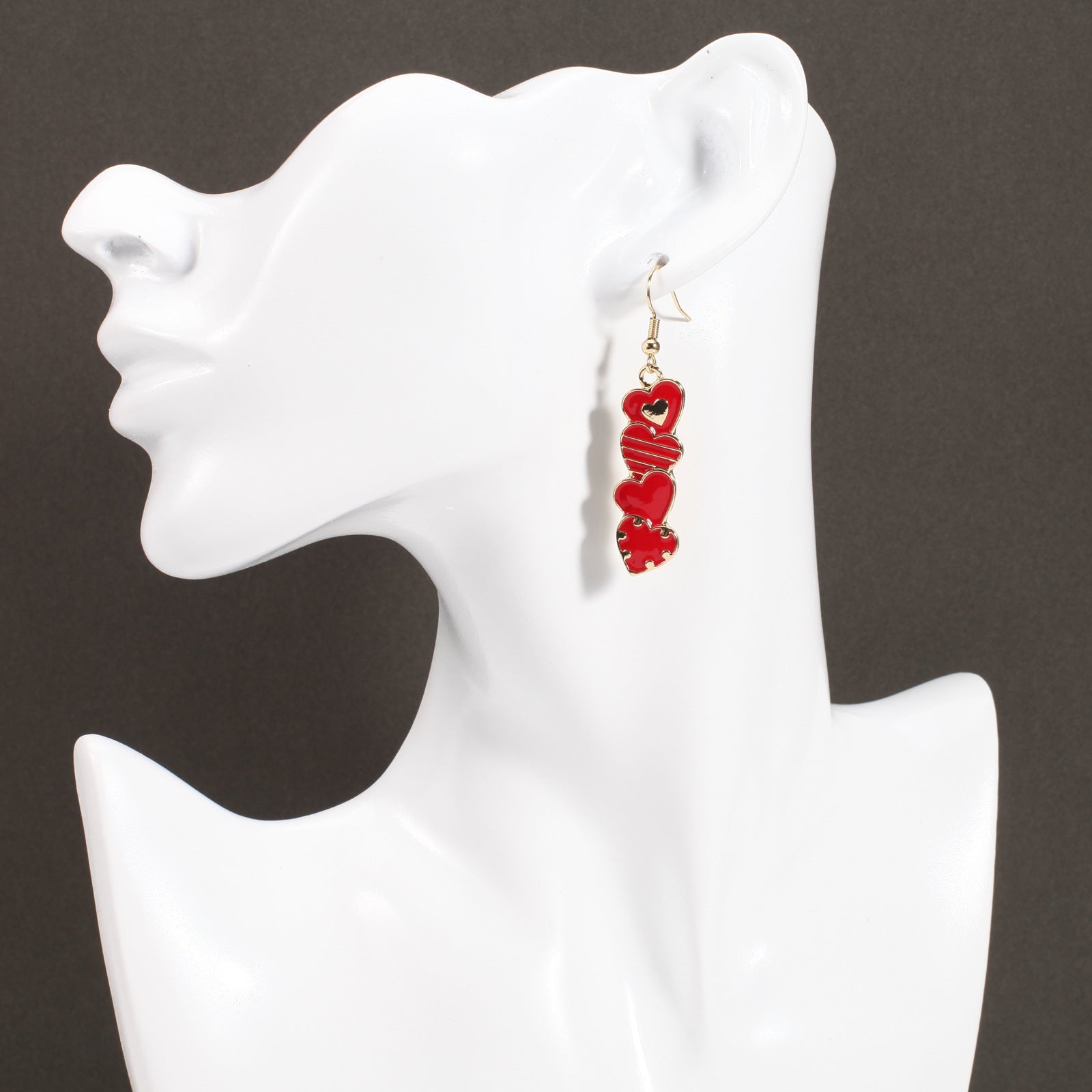 Heart Cross Crystal Earrings - product image 36