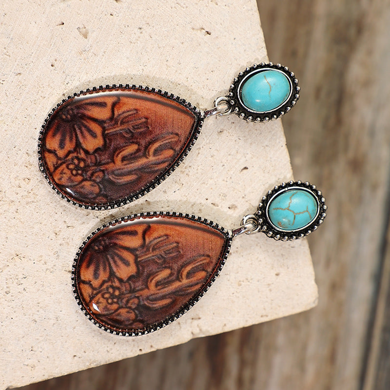 Turquoise Vintage Earrings - product image 2